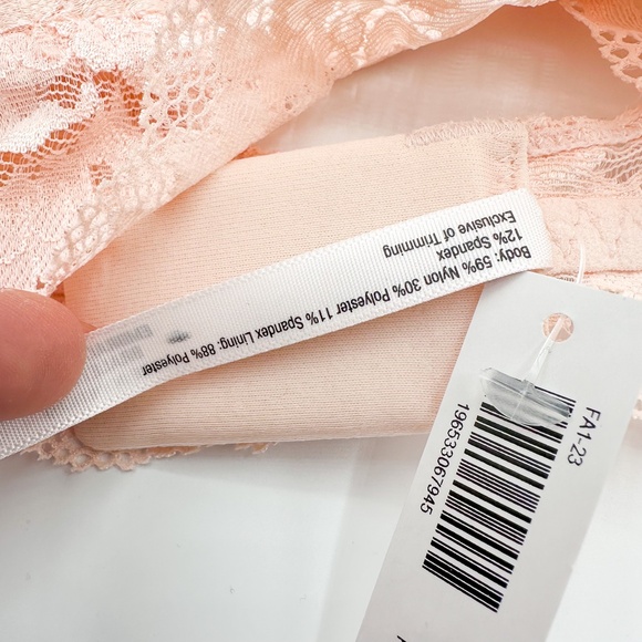 Soma Peach Blossom Lace Embraceable Bralette - Picture 3 of 4